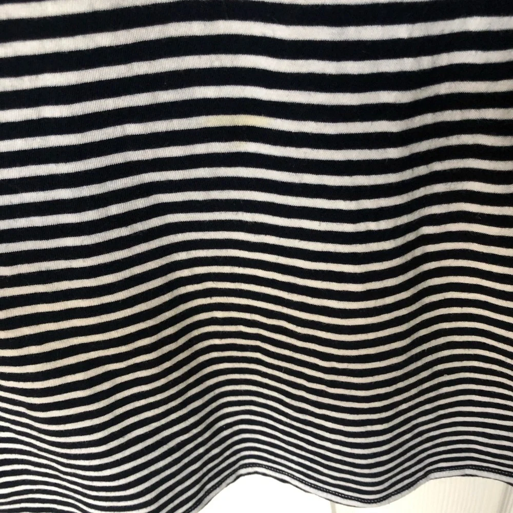 J Crew Navy & White Nautical Striped Racerback Tank Dress Size Small
